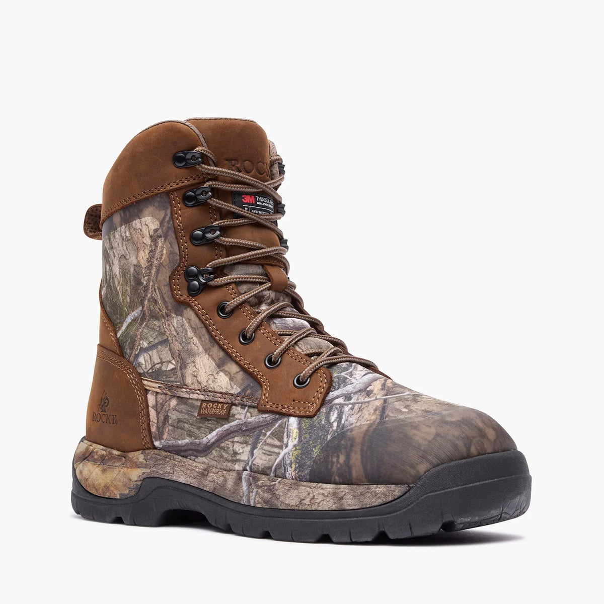 Rocky Men's Big Cypress 8" 800G Insulated Outdoor Hunt Boot - Mossy Oak - RKS0737 7 / Medium / Mossy Oak - Overlook Boots