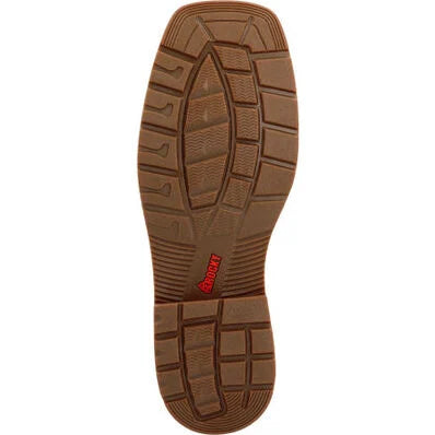Rocky Men's Worksmart 11" Waterproof Composite Toe Western Work Boot -Brown- RKW0385 - Overlook Boots