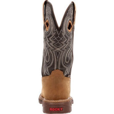 Rocky Men's Original Ride 11" Composite Toe Waterproof Western Work Boot -Brown- RKW0391 - Overlook Boots
