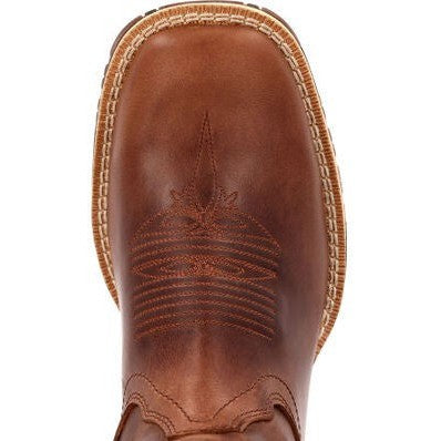 Rocky Women's Rosemary 11" Square Toe Western Boot -Brown- RKW0402 - Overlook Boots