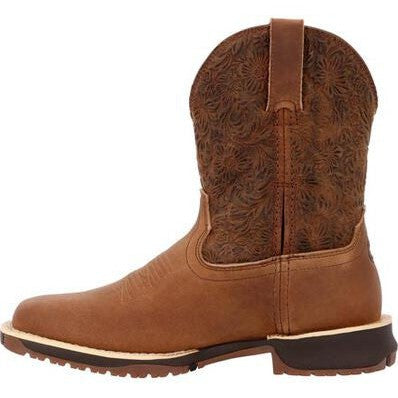 Rocky Women's Rosemary 9" Square Toe Waterproof Western Boot -Cinnamon- RKW0413 - Overlook Boots
