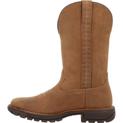 Rocky Women's Legacy 11" Square Toe Waterproof Western Work Boot -Brown- RKW0416 - Overlook Boots