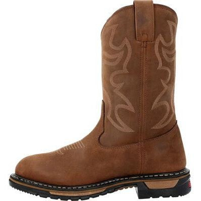Rocky Men's Original Ride 11" RT Waterproof Western Work Boot -Brown- RKW0420 - Overlook Boots