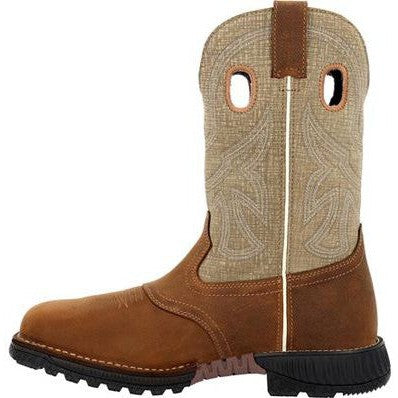 Rocky Men's Hi Wire 11" Composite Toe Waterproof Western Work Boot -Brown- RKW0425 - Overlook Boots