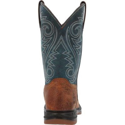 Rocky Men's Worksmart 11" Waterproof Western Work Boot -Brown- RKW0429 - Overlook Boots