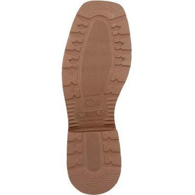 Rocky Men's Monocrepe 12" Square Toe Western Boot -Cognac- RKW0433 - Overlook Boots