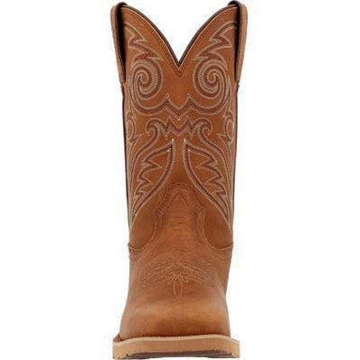 Rocky Men's Monocrepe 12" Square Toe Western Boot -Cognac- RKW0433 - Overlook Boots