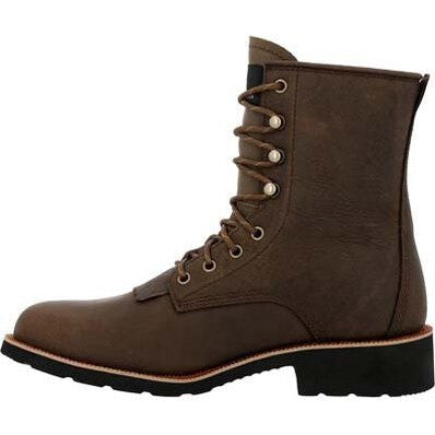 Rocky Men's Monocrepe 8" Steel Toe Waterproof Western Boot -Chocolate- RKW0437 - Overlook Boots
