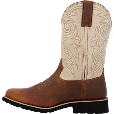 Rocky Men's Monocrepe 12" Soft Toe Waterproof Western Classic Boot- Brown- RKW0440 - Overlook Boots