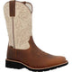 Rocky Men's Monocrepe 12" Soft Toe Waterproof Western Classic Boot- Brown- RKW0440 - Overlook Boots