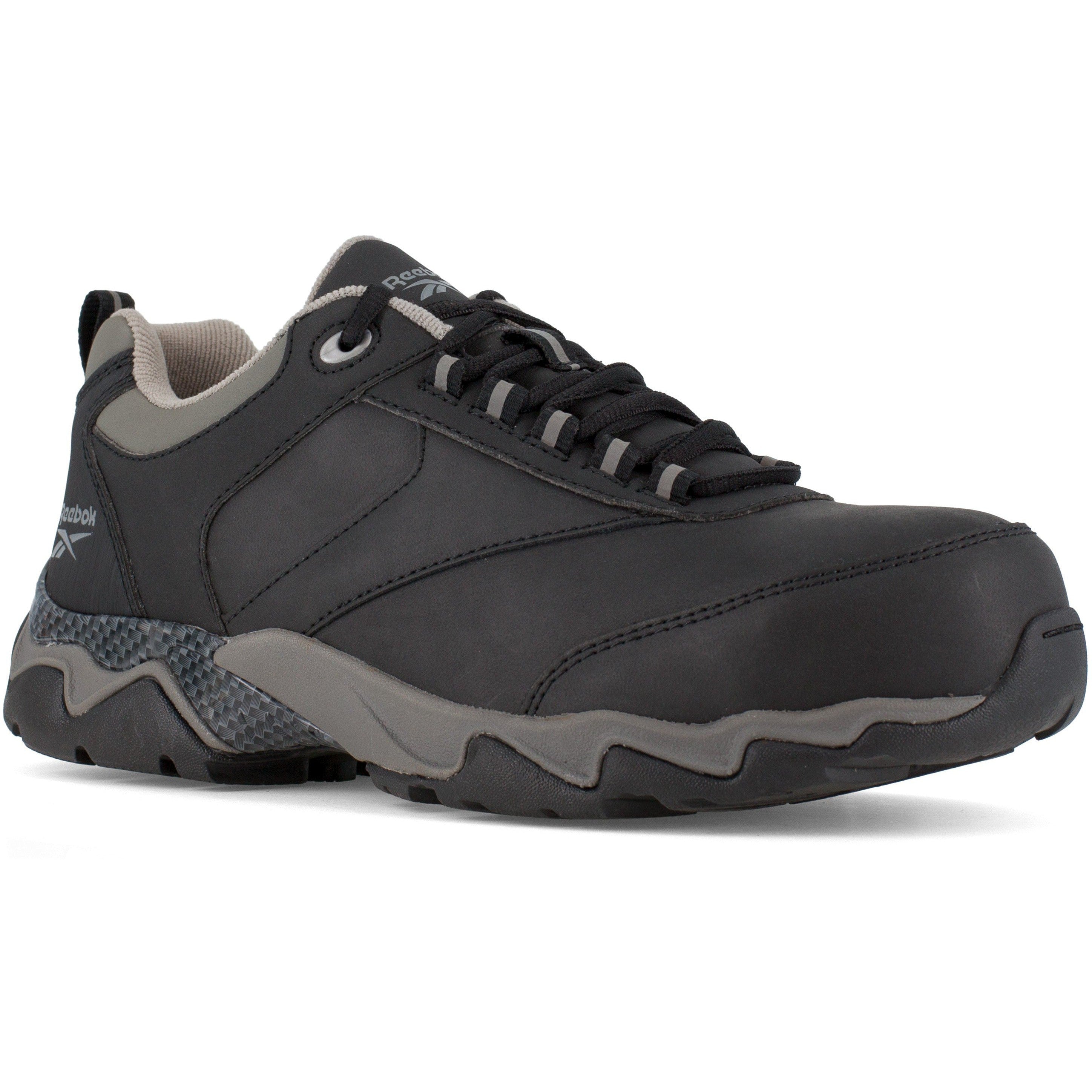 Reebok Men's Beamer Composite Toe Athletic Work Shoe- Black- RB1062 6 / Medium / Black - Overlook Boots