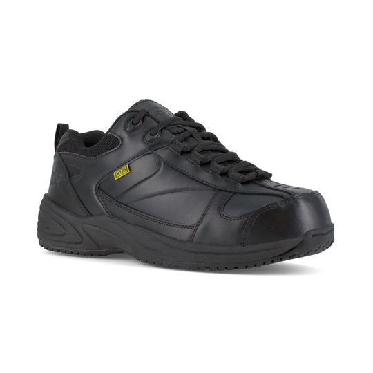 Reebok Women's Jorie Composite Toe Street Jogger Sport Work Shoe - Black - RB186 6.0 / Medium / Black - Overlook Boots