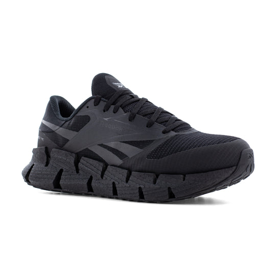Reebok Women's FloatZig Composite Toe Athletic Work Shoe - Black - RB303 6.0 / Medium / Black - Overlook Boots