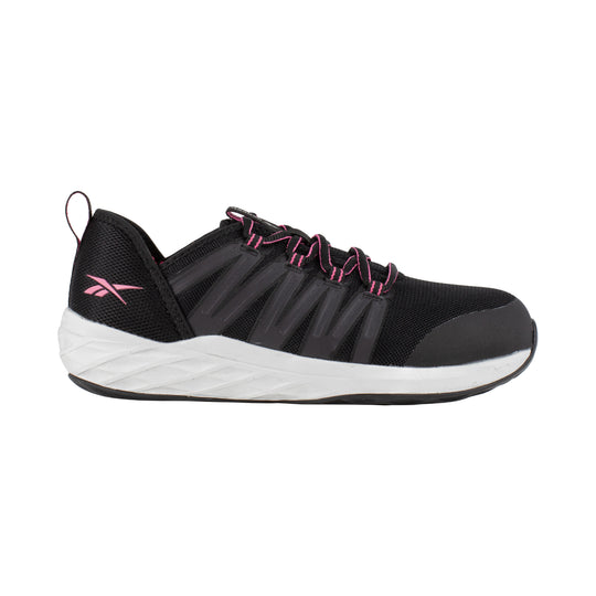 Reebok Women's Astroride Steel Toe Athletic Work Shoe - Black - RB307 6.0 / Medium / Black - Overlook Boots