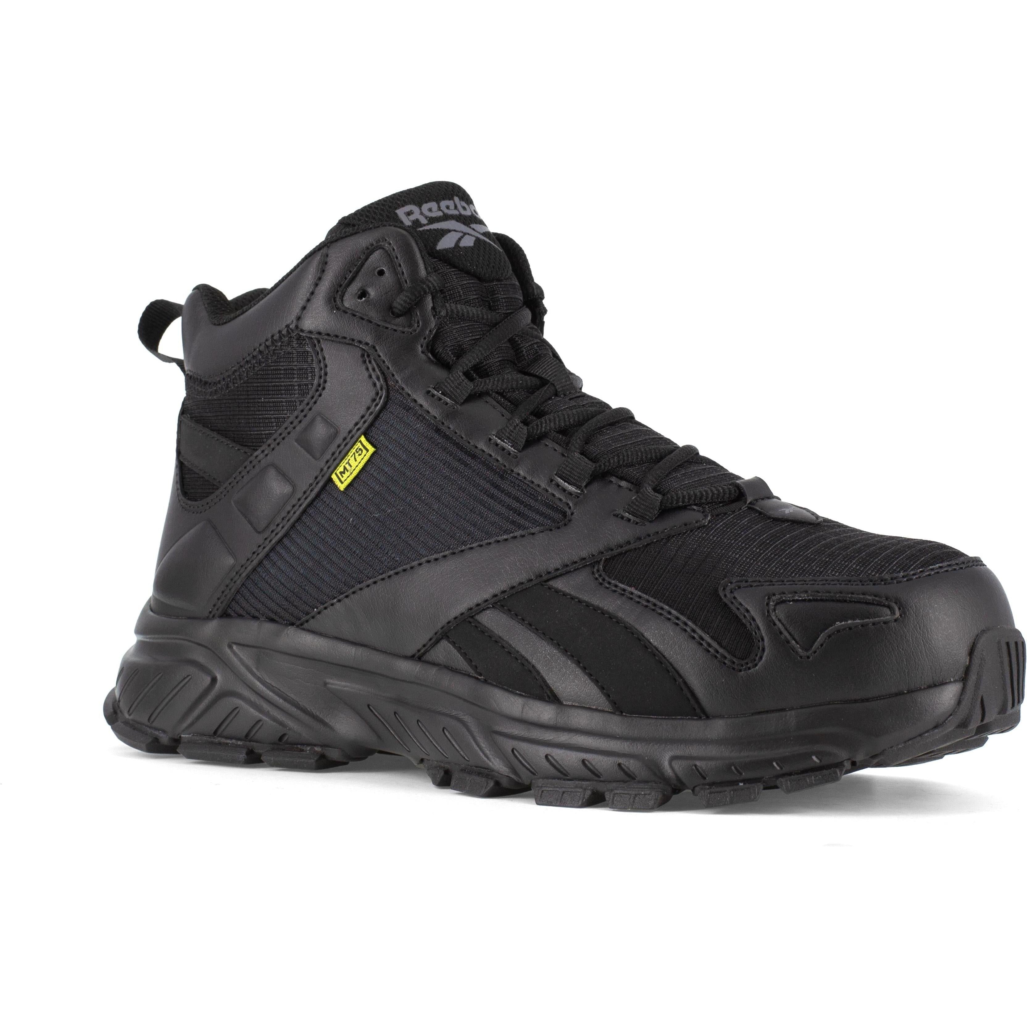 Reebok Men's Hyperium Retro Trail Met Guard Work Shoe - Black - RB3263 7.0 / Medium / Black - Overlook Boots