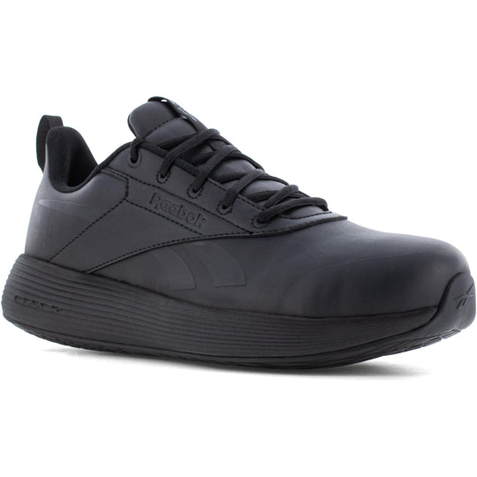 Reebok Men's DMXair Comfort+ Composite Toe Athletic Work Shoe- Black- RB3605 3.0 / Medium / Black - Overlook Boots