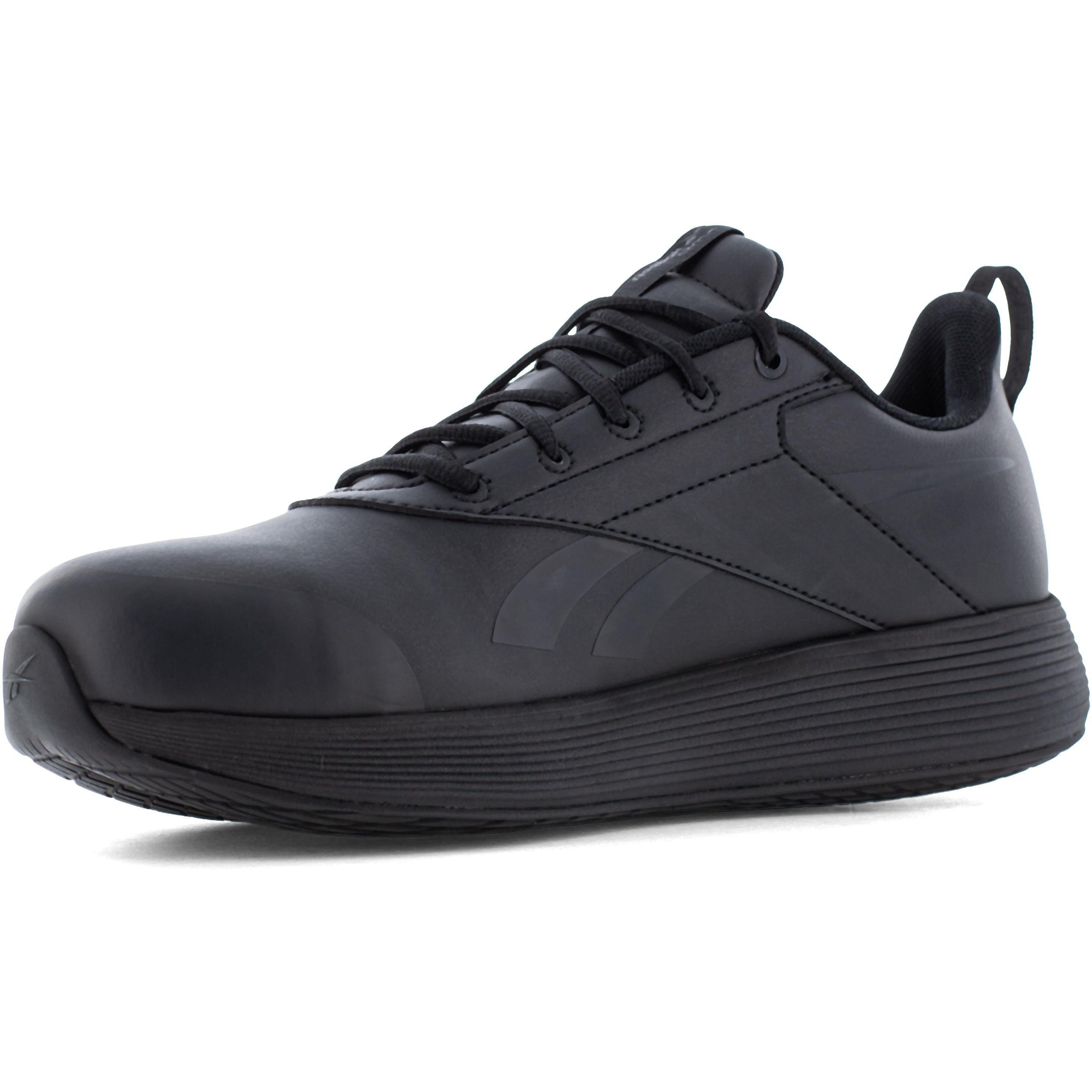 Reebok Men's DMXair Comfort+ Composite Toe Athletic Work Shoe- Black- RB3605 - Overlook Boots