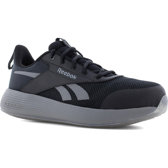 Reebok Men's DMXair Comfort+ Composite Toe Athletic Work Shoe- Black- RB3607 7.0 / Medium / Black - Overlook Boots
