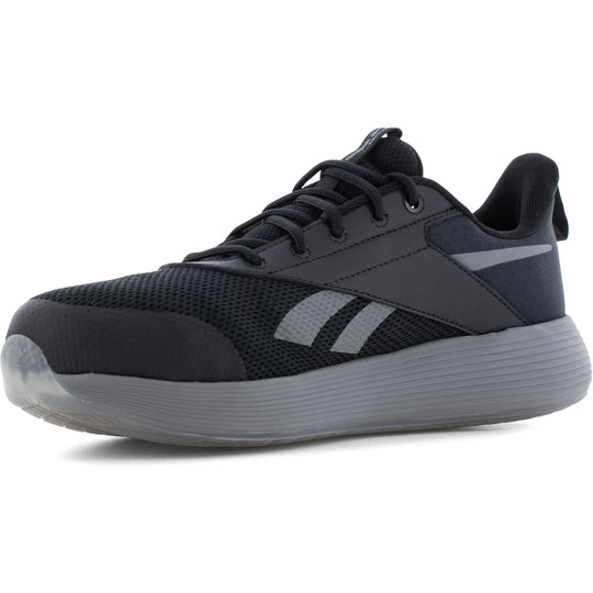 Reebok Men's DMXair Comfort+ Composite Toe Athletic Work Shoe- Black- RB3607 - Overlook Boots