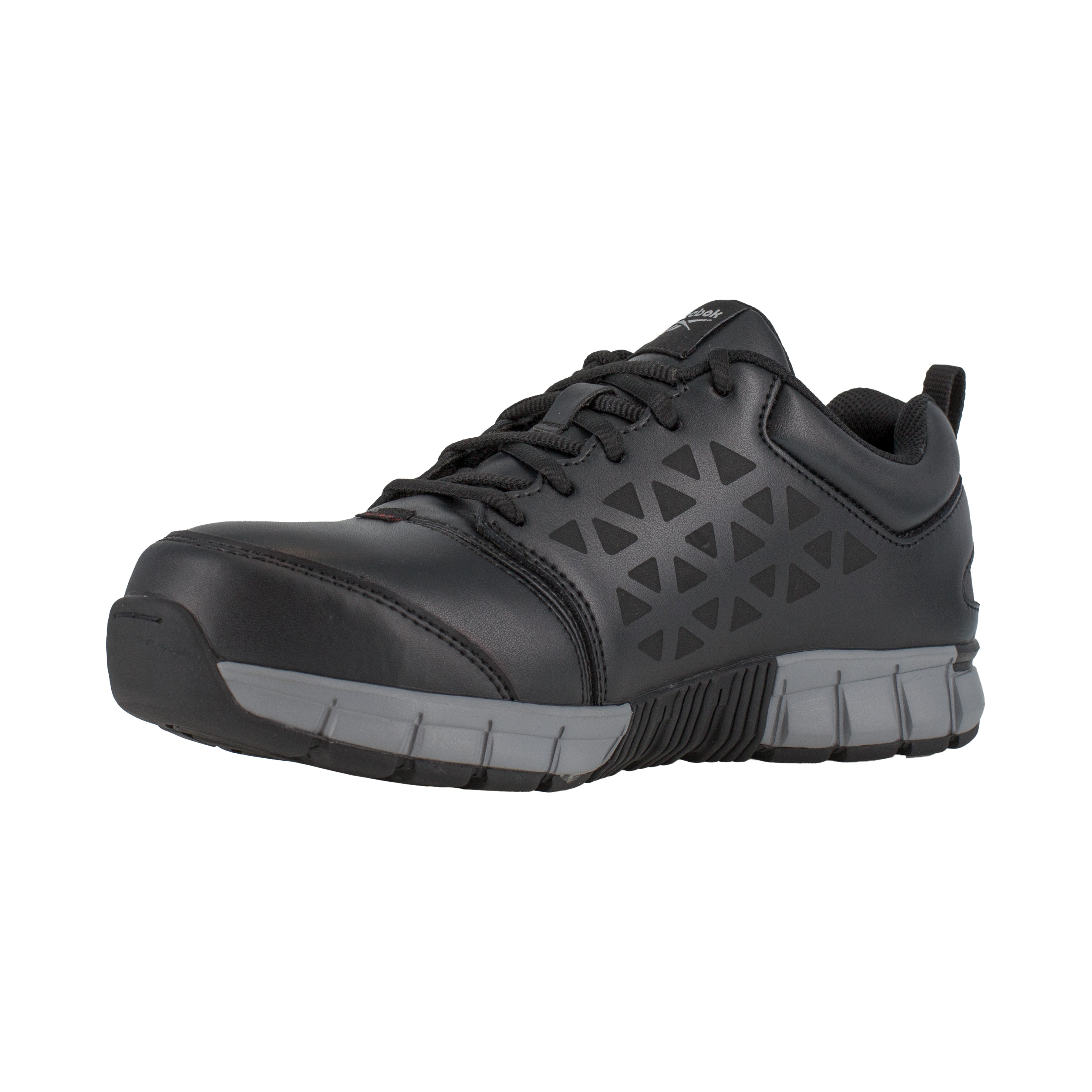 Reebok Women's Sublite Cushion Alloy Toe Athletic Oxford Work Shoe - Black - RB049 - Overlook Boots