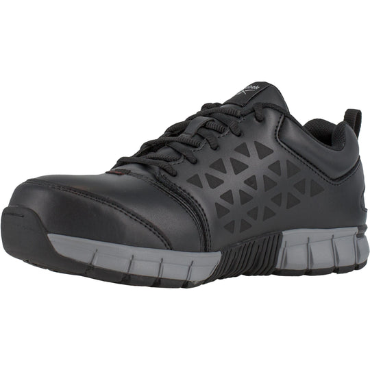 Reebok Men's Sublite Cushion Alloy Toe Athletic Work Shoe - Black - RB4049 - Overlook Boots