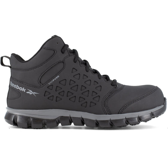 Reebok Men's Sublite Cushion Comp Toe Mid Cut Athletic Work Shoe - Black - RB4060 - Overlook Boots