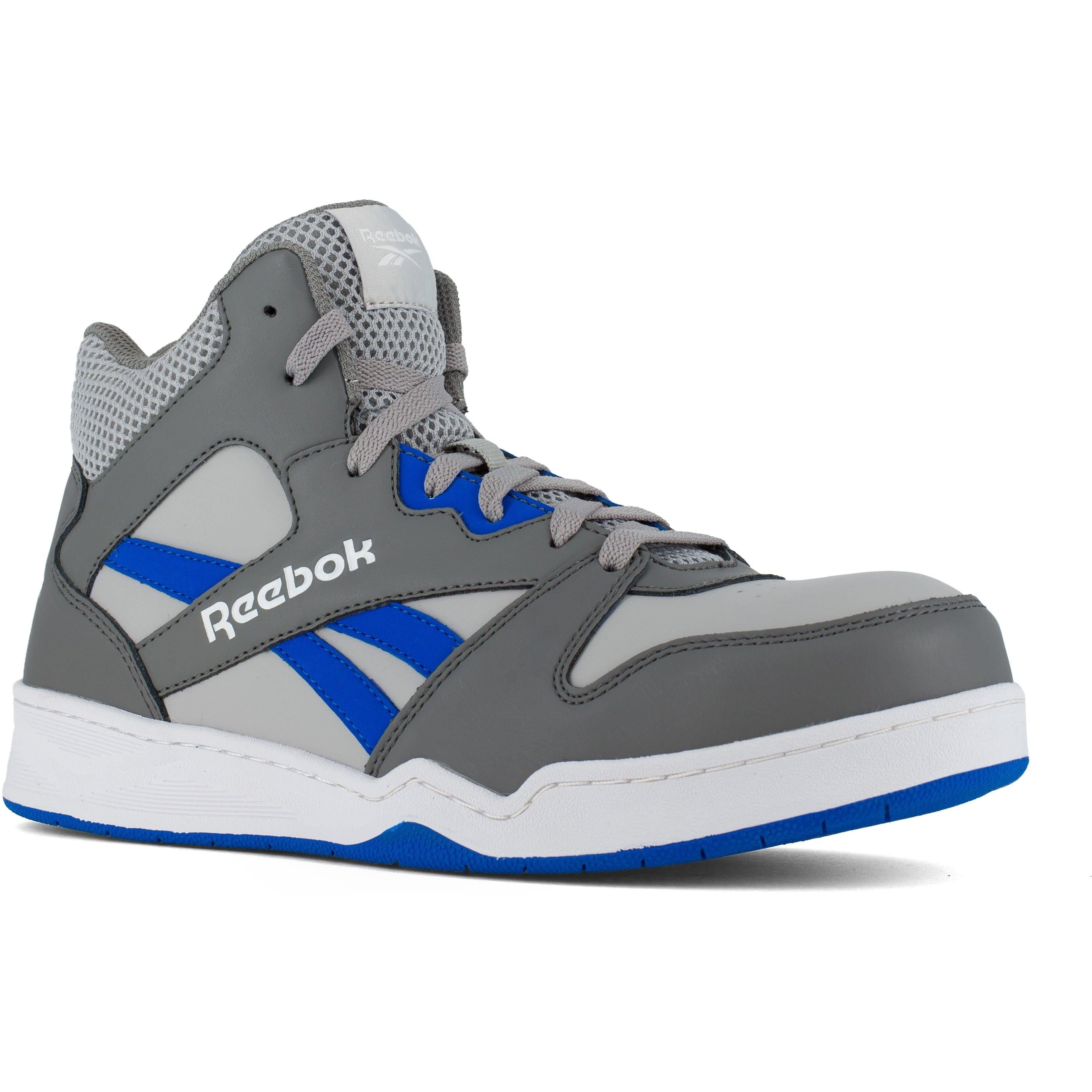 Reebok Men's High Top Composite Toe Sneaker Work Shoe- Grey- RB4135