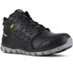 Reebok Men's Sublite Cushion Alloy Toe Metguard Athletic Work Shoe- Black- RB4143 4.0 / Medium / Black - Overlook Boots