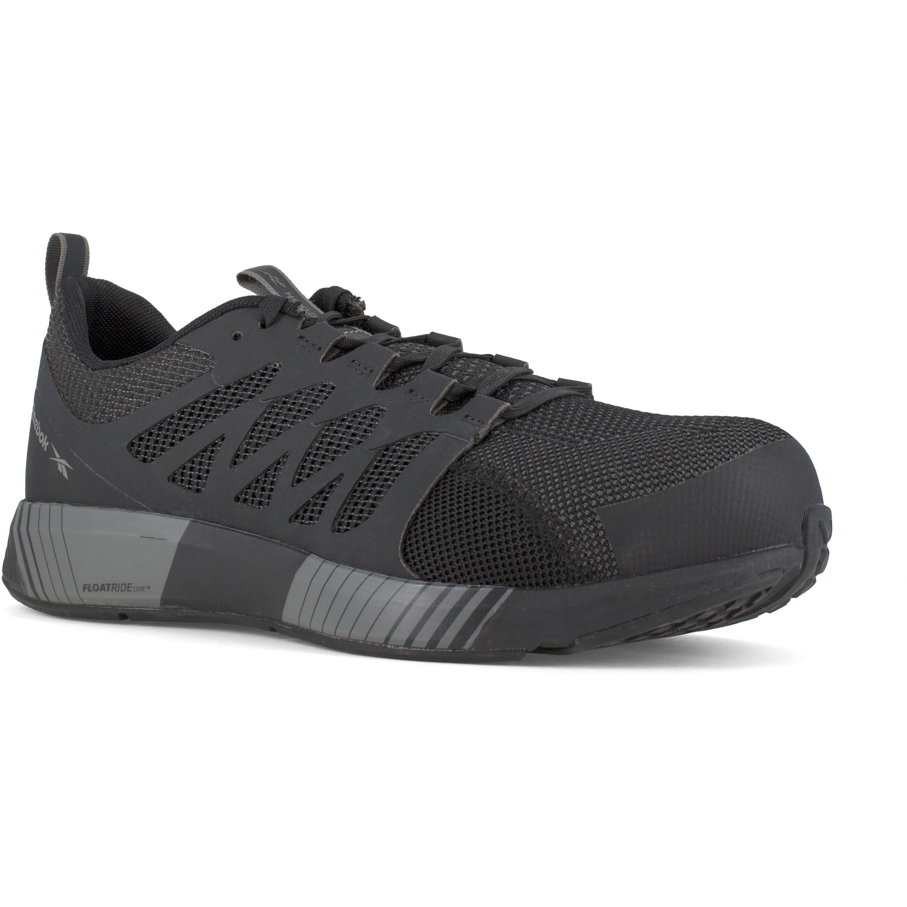 Reebok Men's Fusion Flexweave Composite Toe Athletic Work Shoe - Black - RB4310 8 / Medium / Black - Overlook Boots