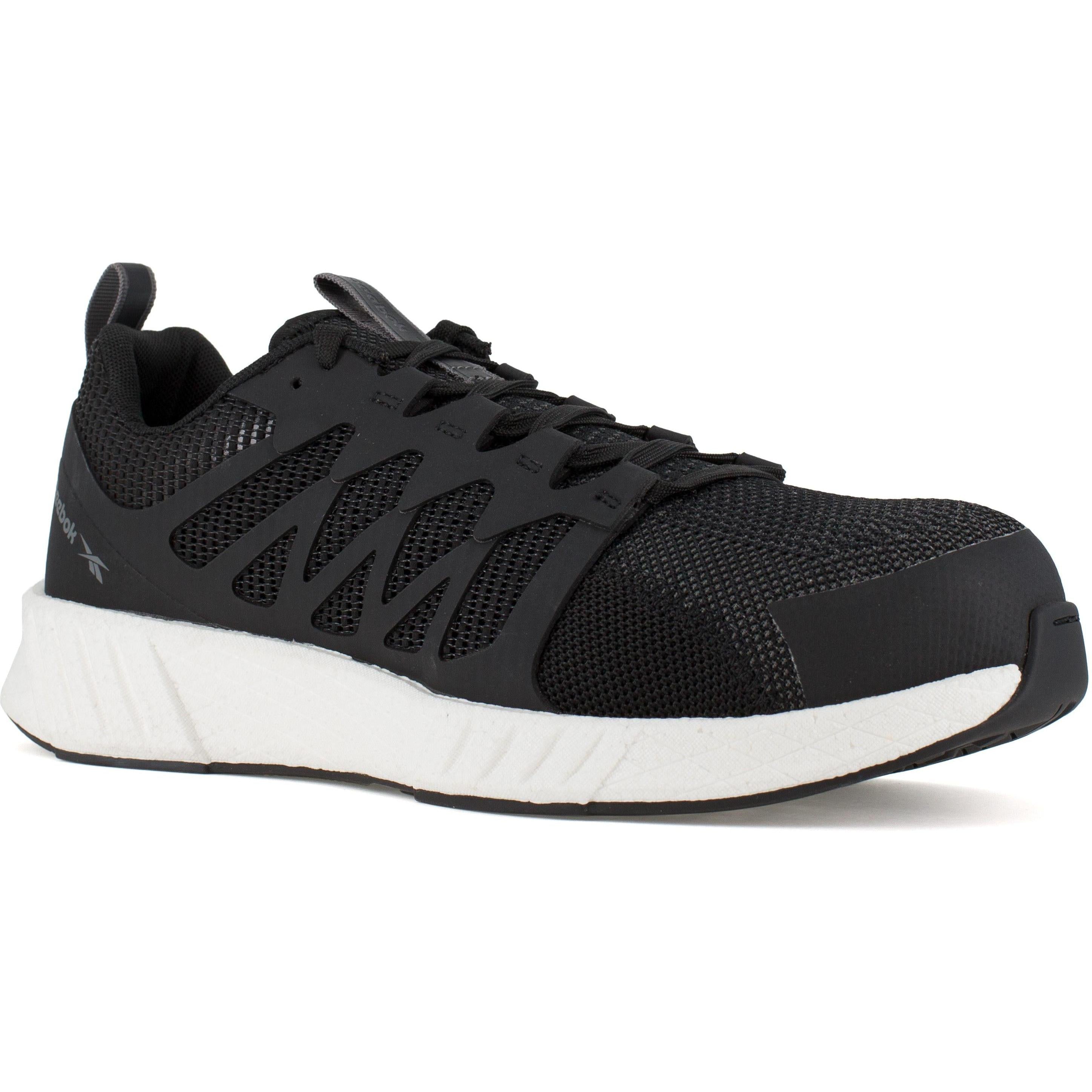 Reebok Men's Fusion Flexweave Composite Toe Athletic Work Shoe - Black - RB4311 8 / Medium / Black - Overlook Boots