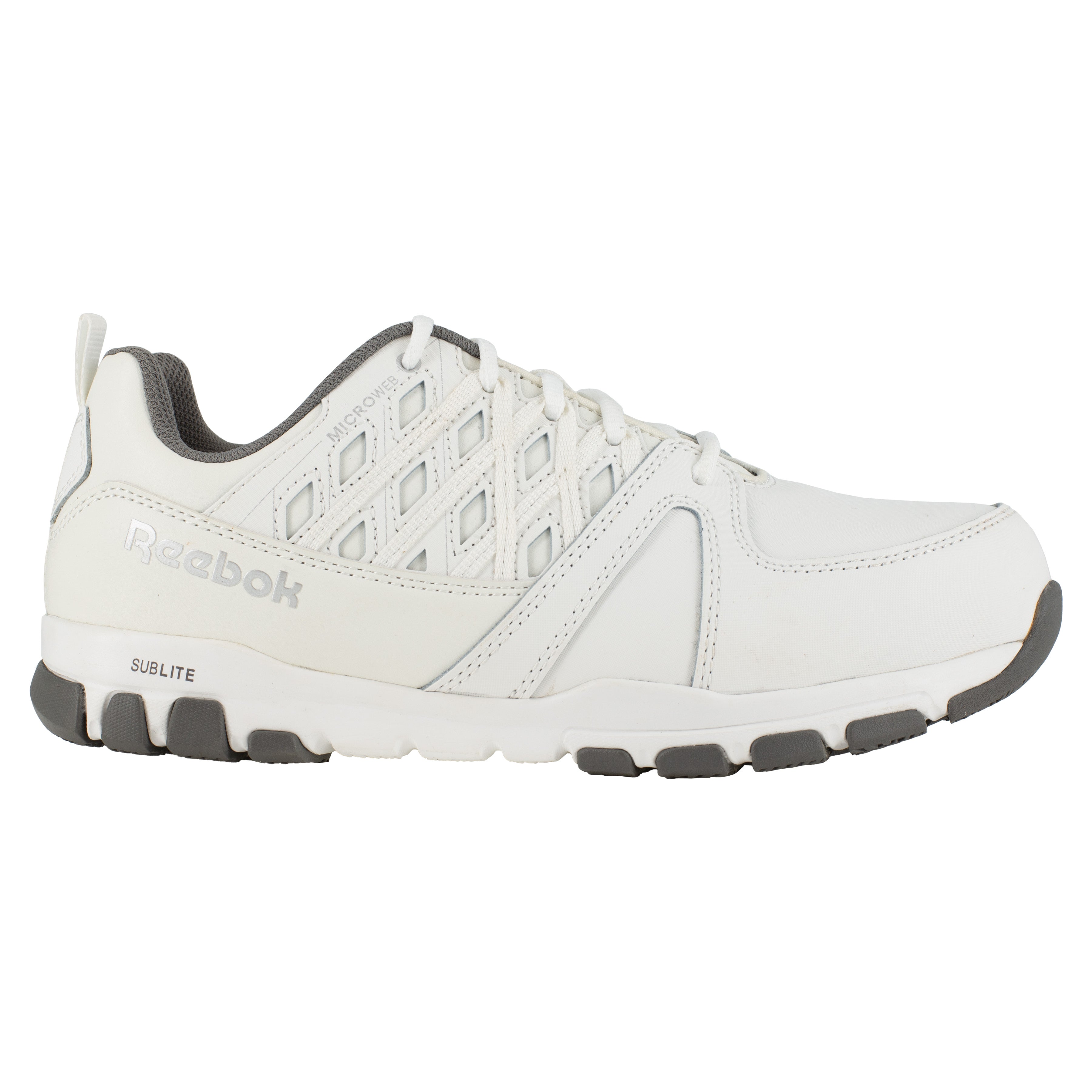 Reebok Women's Sublite Steel Toe Oxford Athletic Work Shoe - White - RB434 - Overlook Boots