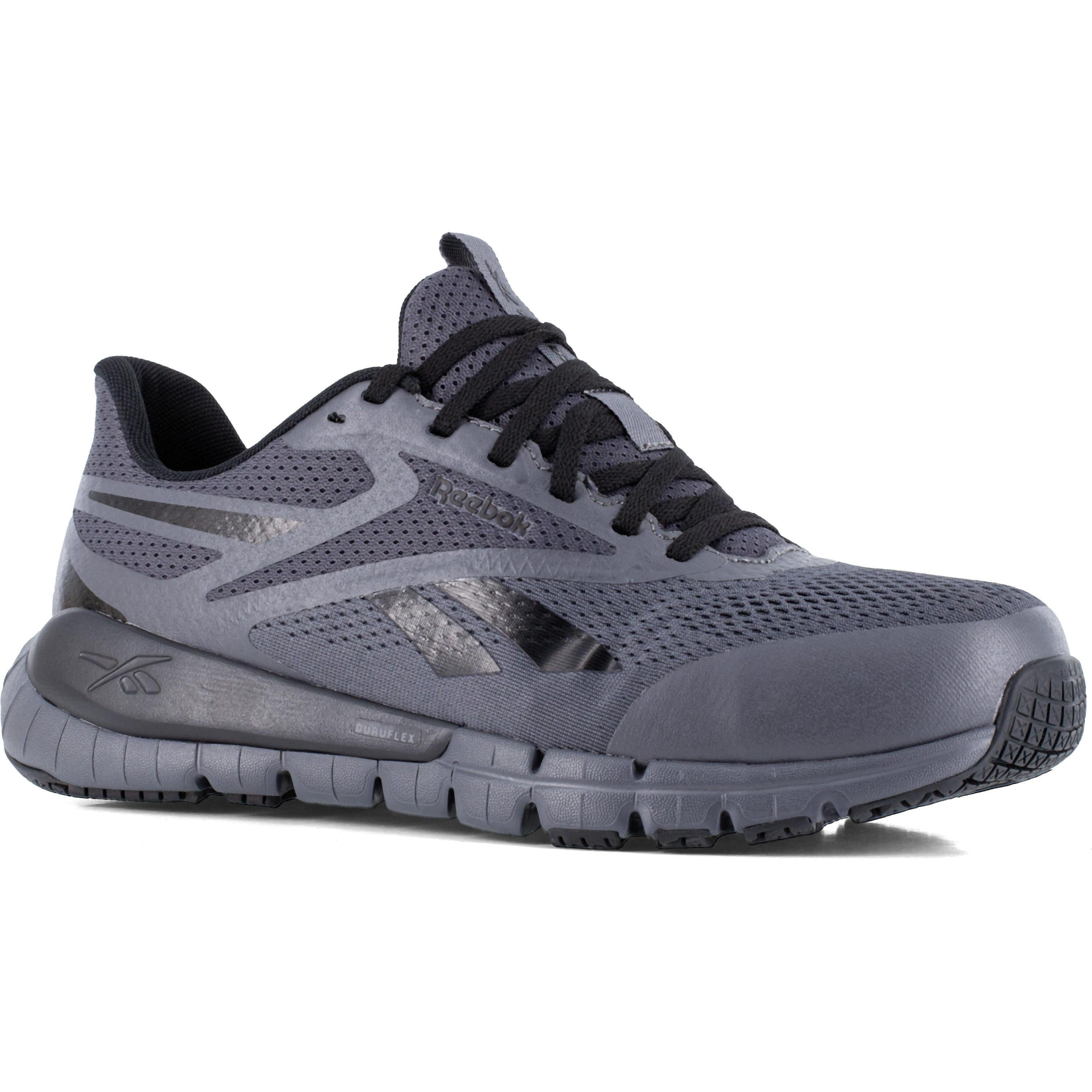 Reebok Men's Flex Trainer CT Elevated Athletic Work Shoe- Gray- RB5122 7 / Medium / Black - Overlook Boots
