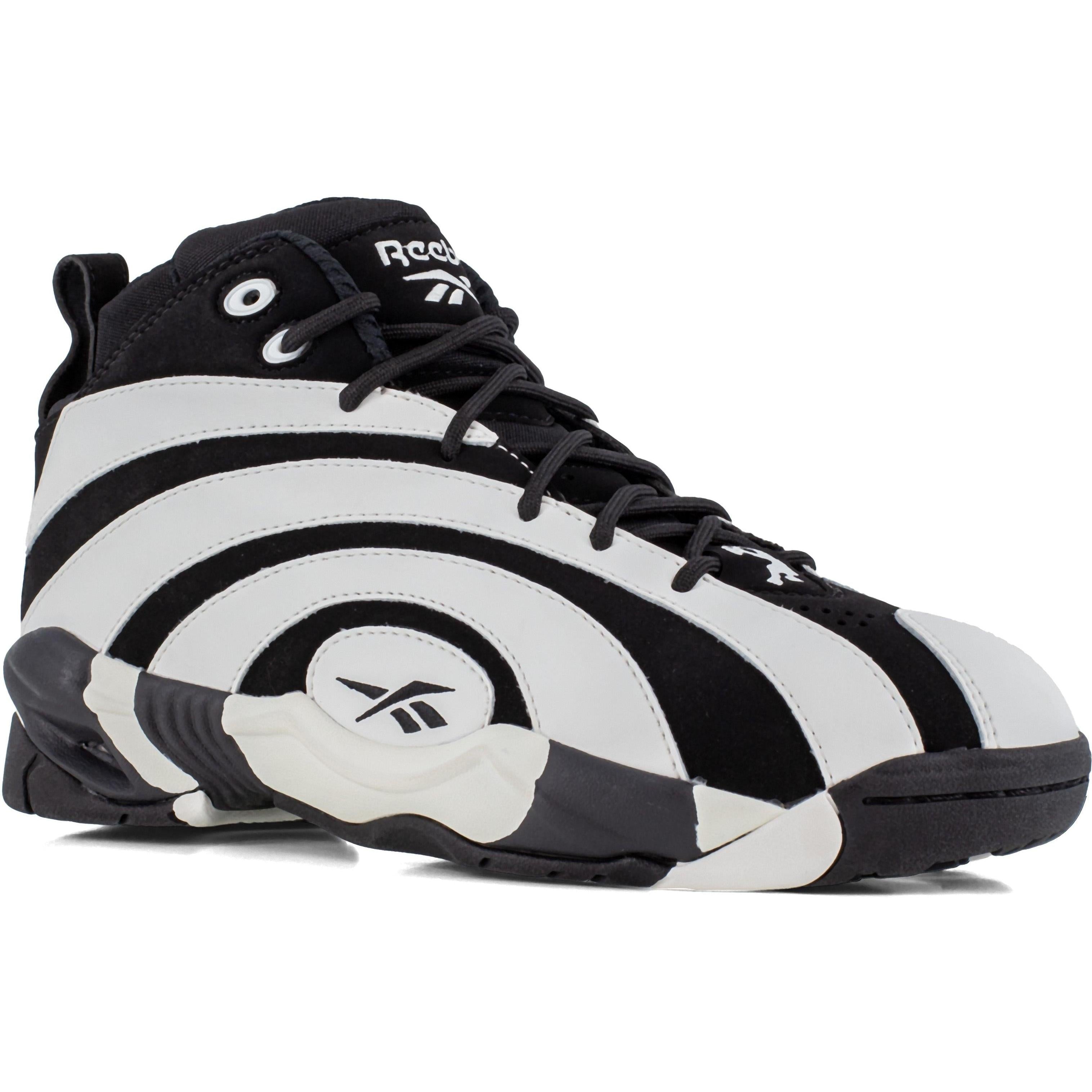 Reebok Men's Shaqnosis Comp Toe Sneaker Work Shoe- Black- RB9005 7 / Medium / Black - Overlook Boots