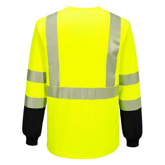 Portwest Hi-Vis Two-Tone Short Sleeve T-Shirt - Yellow/Black - S197 - Overlook Boots