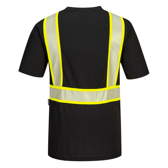 Portwest Iona Plus Enhanced T-Shirt - Black - S396 - Overlook Boots