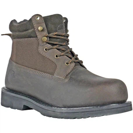 Hoss Men's Scout Steel Safety Toe Duty Boot - Brown 60215 7 / Medium / Brown - Overlook Boots