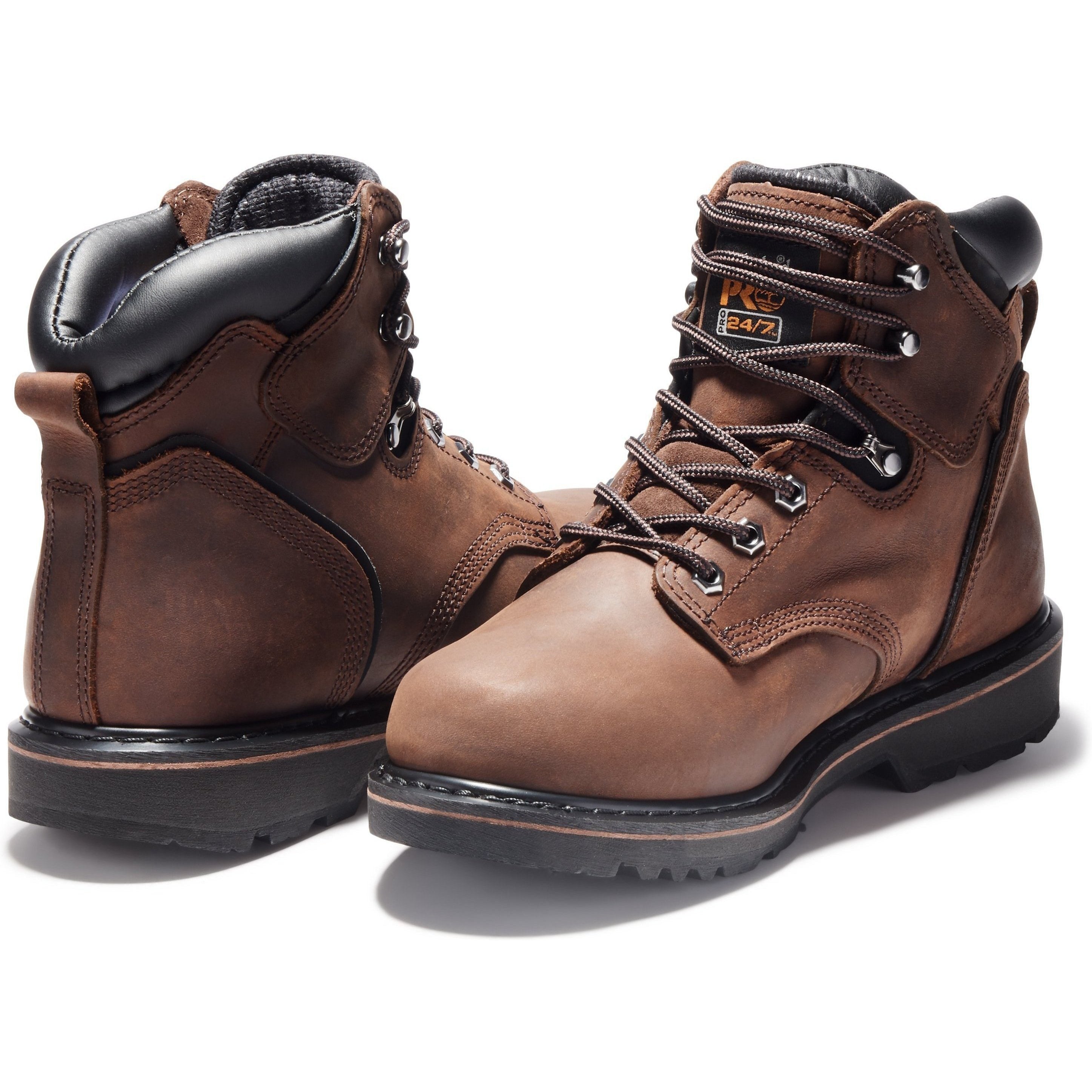 Timberland PRO Men's Pit Boss 6" Soft Toe Work Boots Brown TB133046214 - Overlook Boots