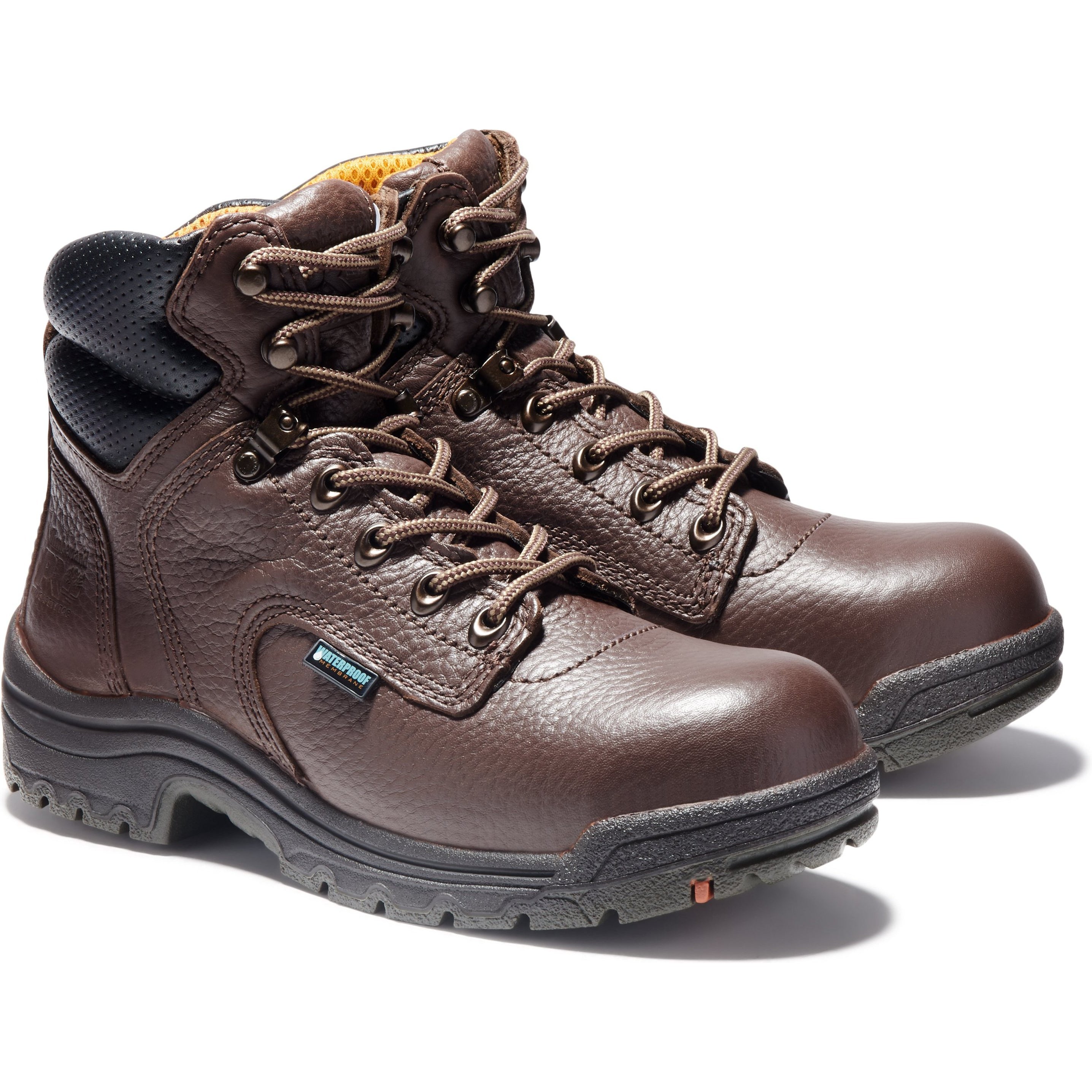 Timberland PRO Women's TITAN 6" Alloy Toe Waterproof Work Boot - TB153359242 5.5 / Medium / Dark Mocha - Overlook Boots