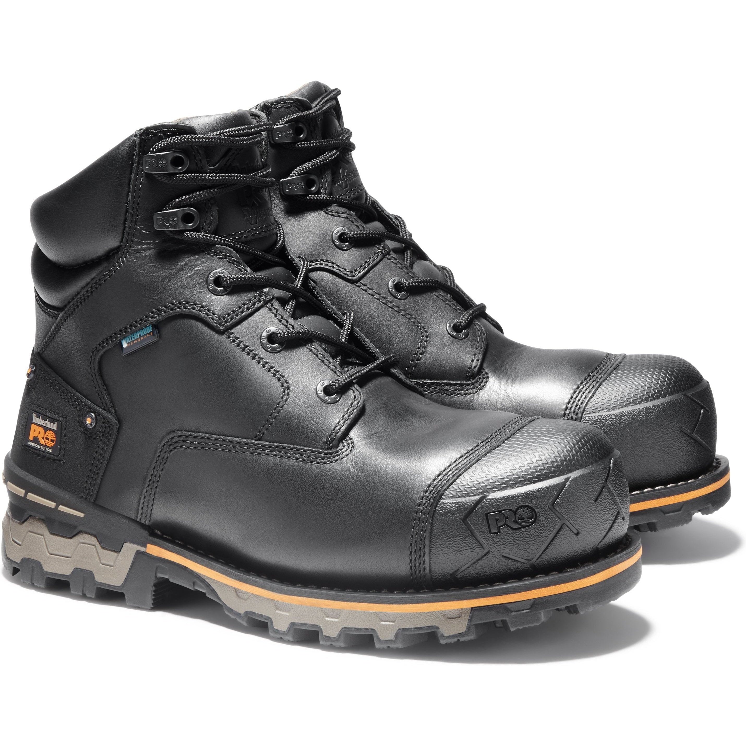 Timberland PRO Men's Boondock 6" Composite Toe Waterproof Work Boot TB1A1FZP001 7 / Medium / Black - Overlook Boots