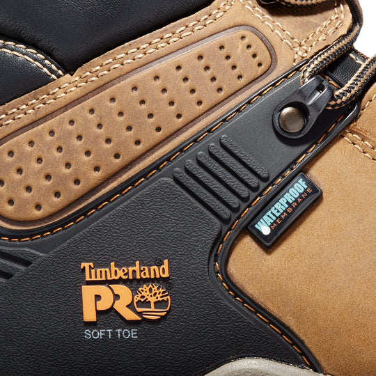 Timberland PRO Men's Hypercharge 6" Waterproof Work Boot - Brown - TB1A1Q56214 - Overlook Boots
