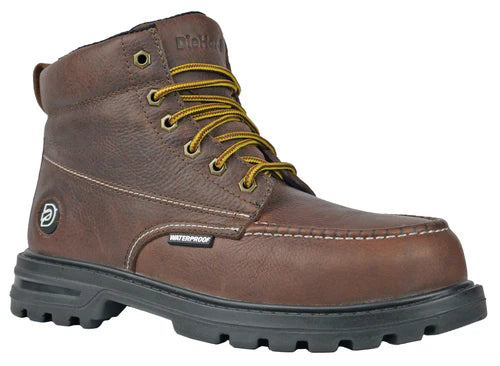 DieHard Men's Nitro Composite Toe Waterproof Work Boot - Brown - DH60861 6 / Medium / Brown - Overlook Boots