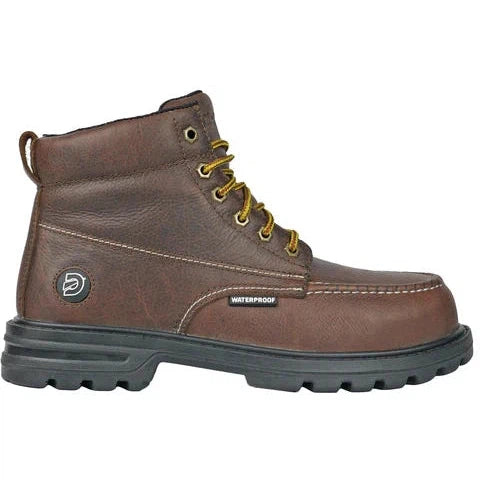 DieHard Men's Tundra Composite Toe Waterproof Slip Resistant Work Boot - Brown DH60861 - Overlook Boots