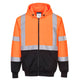 Portwest Hi-Vis Two-Tone Zipped Hoodie - Orange/Black - UB315 2X-Large / Orange/Black - Overlook Boots