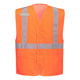 Portwest Economy Hi-Vis Mesh External Pocket Vest - Orange - 12 Pack - UC491 4X/5X - Overlook Boots