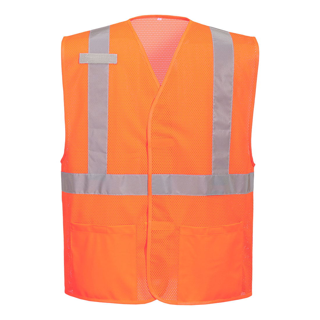 Portwest Economy Hi-Vis Mesh External Pocket Vest - Orange - 12 Pack - UC491 4X/5X - Overlook Boots