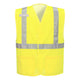 Portwest Economy Hi-Vis Mesh External Pocket Vest - Yellow - 12 Pack - UC491 4X/5X - Overlook Boots