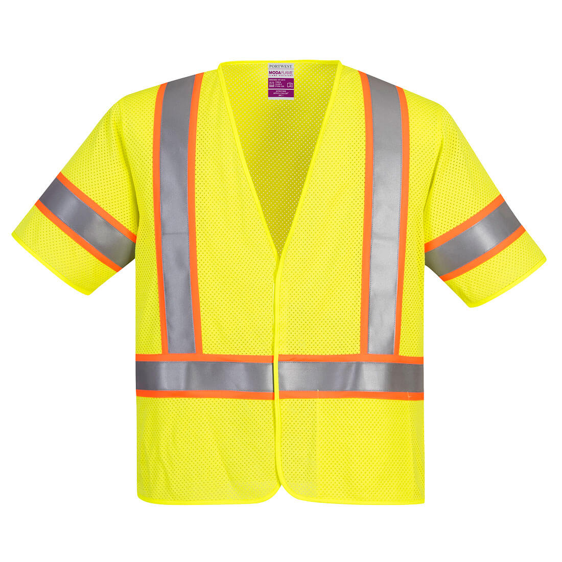 Portwest Modaflame Hi-Vis Class 3 FR Mesh Vest - Yellow - UFR24 M - Overlook Boots