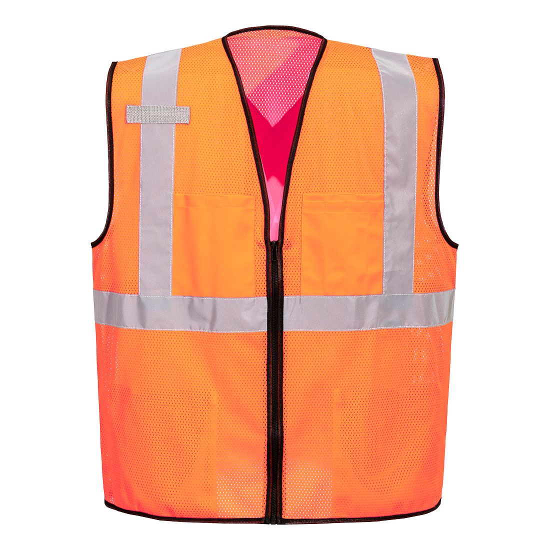 Portwest Tampa Hi-Vis Mesh X-Back Vest - Orange - 12 Pack - US396 S - Overlook Boots