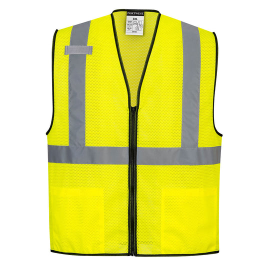 Portwest Alabama Hi-Vis Band and Brace Vest - Yellow - 12 Pack - US580 S - Overlook Boots