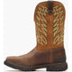 Rocky Men's Ironhawk 12" Square Toe Waterproof Western Work Boot - Brown - RKW0469 - Overlook Boots